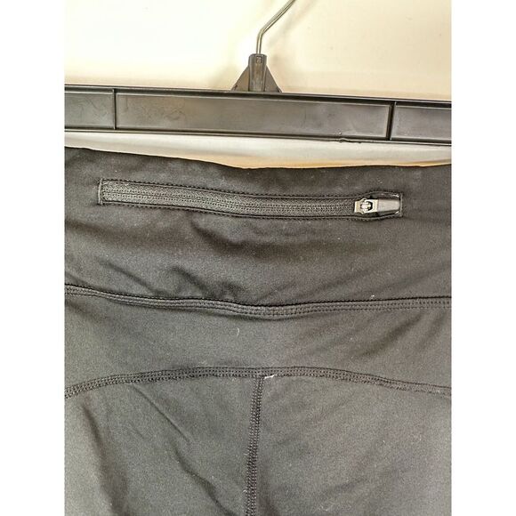 Nike Leggings Womens Small Cropped Mesh Panels Dri Fit Running Black Athletic - Picture 9 of 16